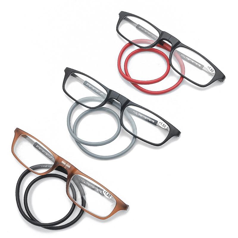 Magnetyczne Wiszące Okulary Do CZytania Przenośny Teleskopowy Uchwyt Na Głowę Unisex