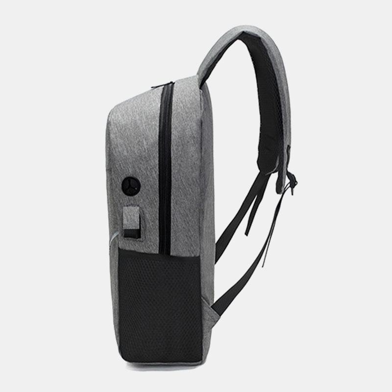 Mężczyźni 3 Sztuk Nylon Usb Ładowanie Odporność Na Zużycie Moda Casual Torba Na Laptopa Plecak Torba Crossbody Torba Sprzęgła