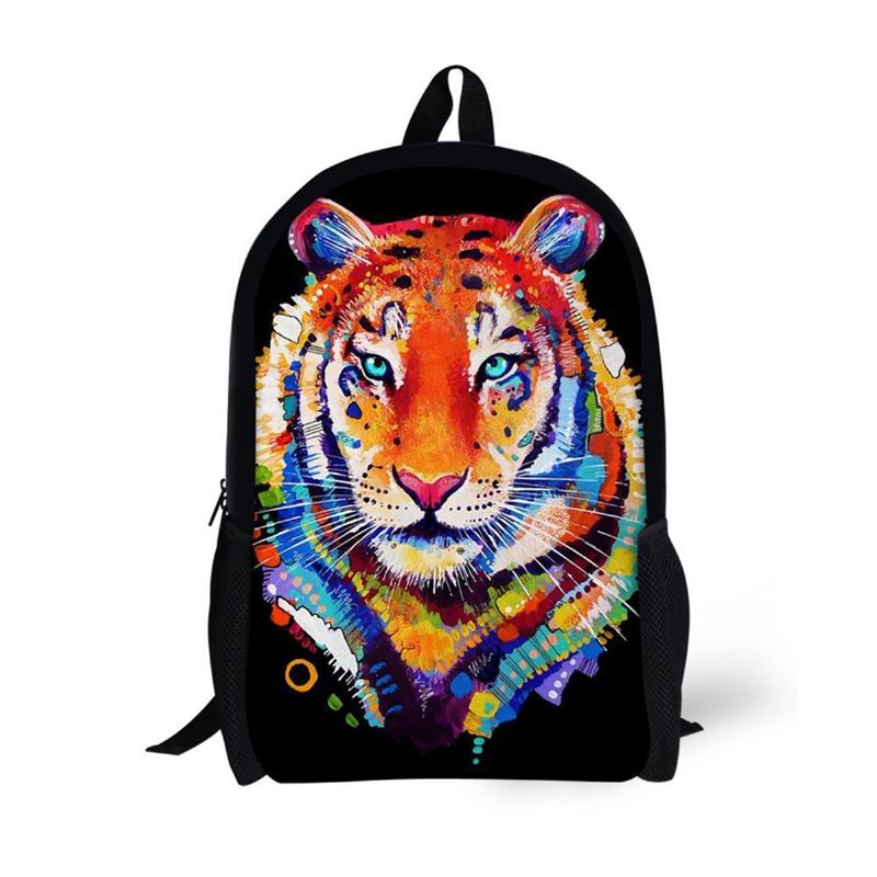 Mężczyźni 3d Animal School Backpack Dziewczyny Chłopcy Cartoon Student Travel Bag Hot