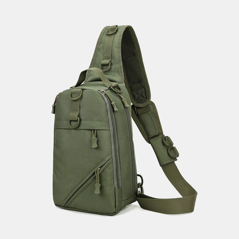 Mężczyźni Camouflage Multi-carry Tactical Fishing Travel Outdoor Torba Na Klatkę Piersiową Torba Na Ramię