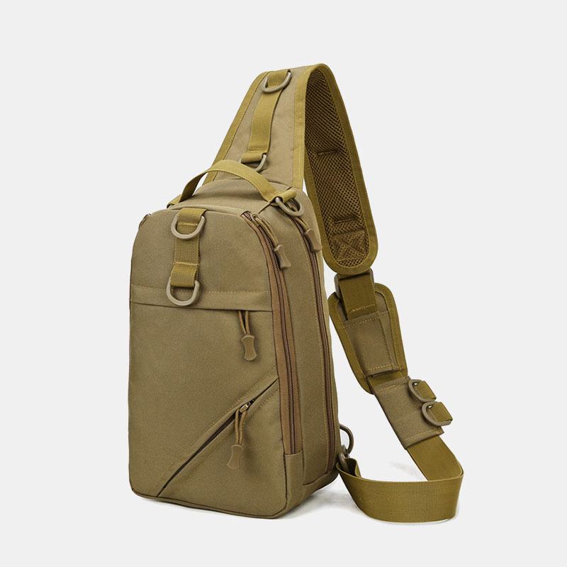 Mężczyźni Camouflage Multi-carry Tactical Fishing Travel Outdoor Torba Na Klatkę Piersiową Torba Na Ramię