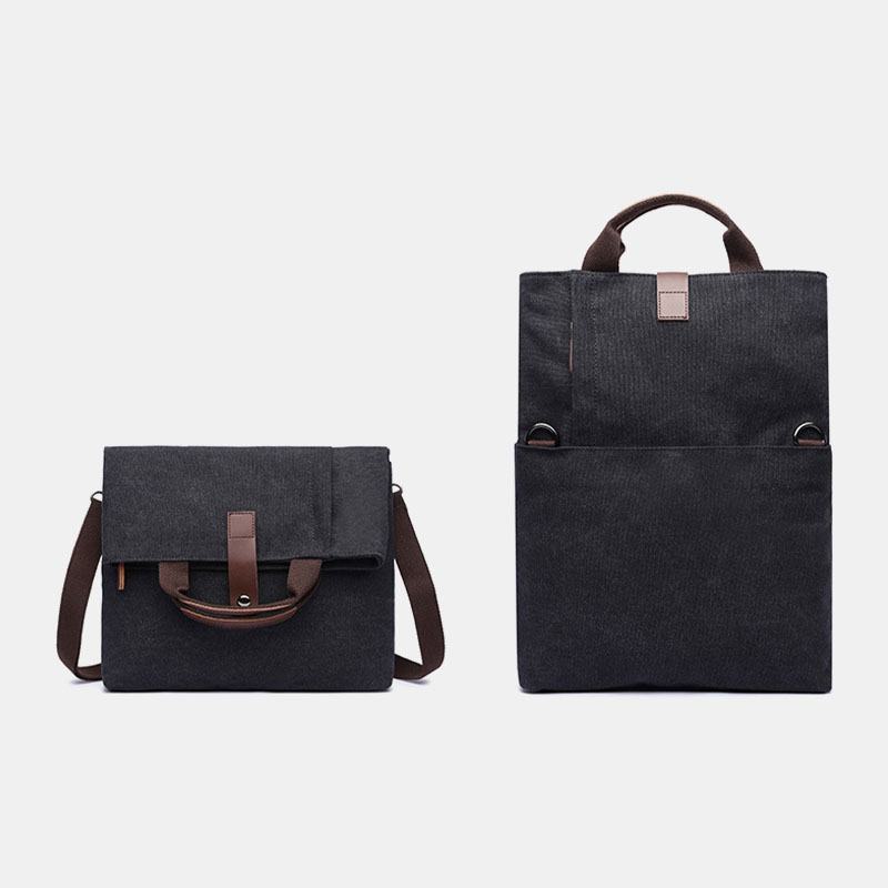 Mężczyźni Canvas Anti-theft Wodoodporny Vintage Messenger Torba Torba Na Ramię Crossbody Torba Torebka