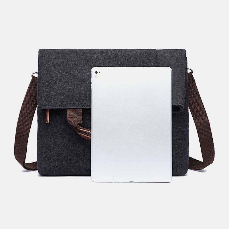 Mężczyźni Canvas Anti-theft Wodoodporny Vintage Messenger Torba Torba Na Ramię Crossbody Torba Torebka