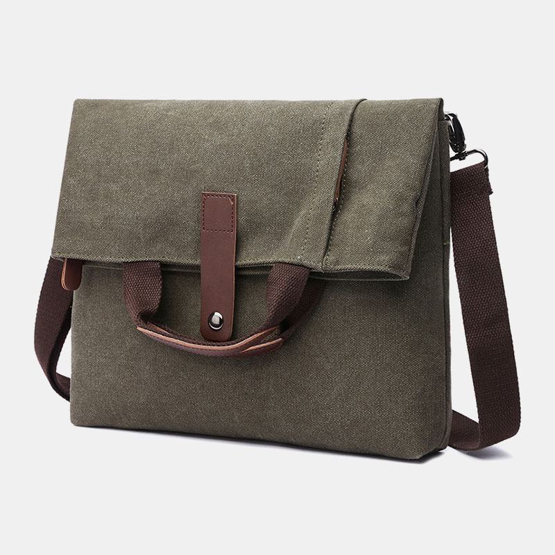 Mężczyźni Canvas Anti-theft Wodoodporny Vintage Messenger Torba Torba Na Ramię Crossbody Torba Torebka