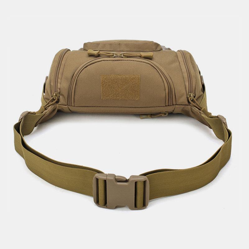 Mężczyźni Canvas Camouflage Outdoor Tactical Sport Riding Waist Bag Torba Na Ramię Torba Na Klatkę Piersiową