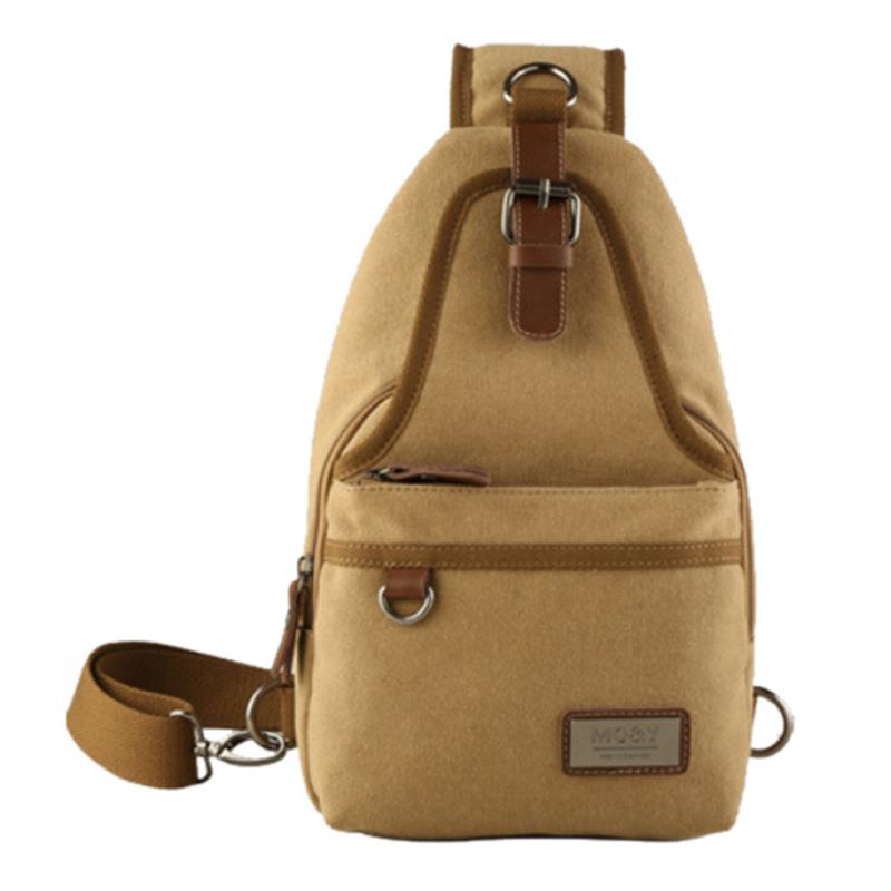 Mężczyźni Canvas Retro Torba Przez Ramię Torba Na Klatkę Piersiową Casual Outdoor Sports Torba Na Ramię