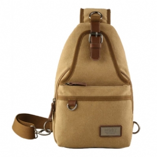 Mężczyźni Canvas Retro Torba Przez Ramię Torba Na Klatkę Piersiową Casual Outdoor Sports Torba Na Ramię