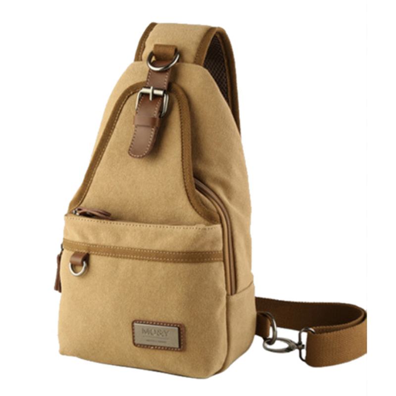 Mężczyźni Canvas Retro Torba Przez Ramię Torba Na Klatkę Piersiową Casual Outdoor Sports Torba Na Ramię