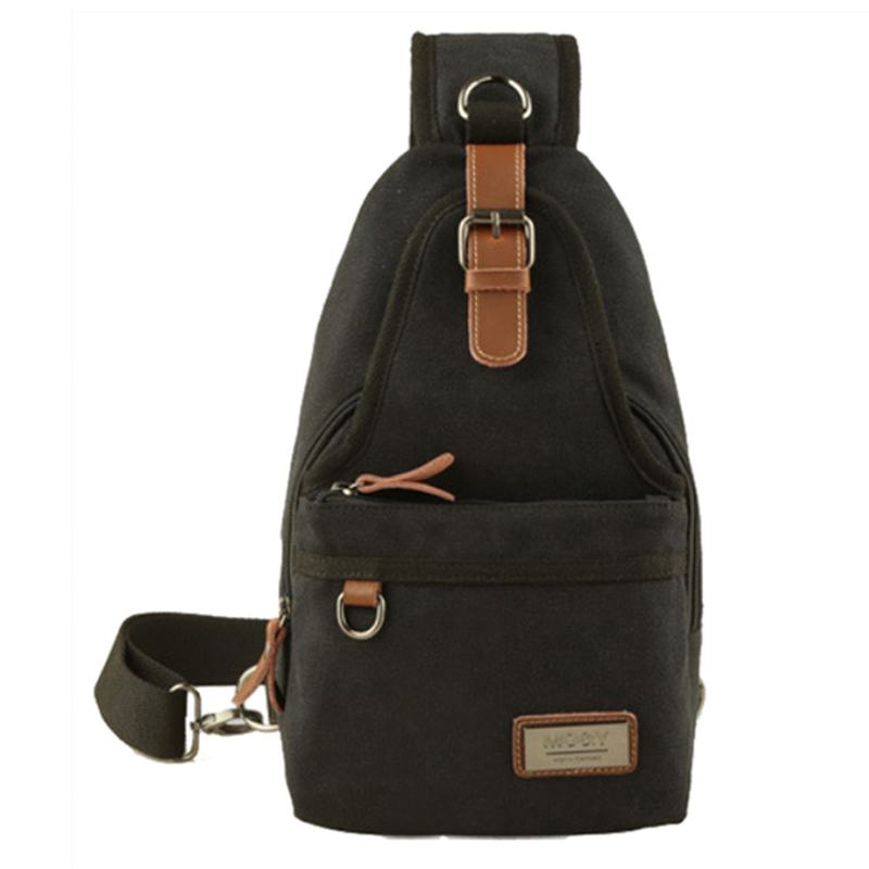 Mężczyźni Canvas Retro Torba Przez Ramię Torba Na Klatkę Piersiową Casual Outdoor Sports Torba Na Ramię