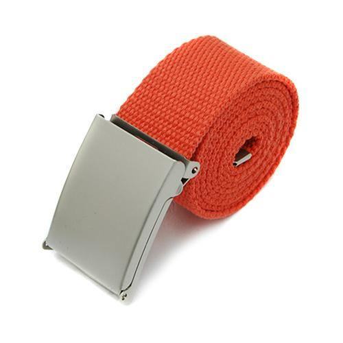 Mężczyźni Chłopiec Unisex Płótno Metalowa Klamra Zwykły Pasek Business Casual Belt Strap