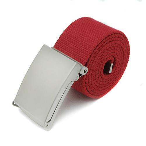 Mężczyźni Chłopiec Unisex Płótno Metalowa Klamra Zwykły Pasek Business Casual Belt Strap