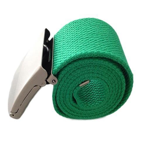 Mężczyźni Chłopiec Unisex Płótno Metalowa Klamra Zwykły Pasek Business Casual Belt Strap