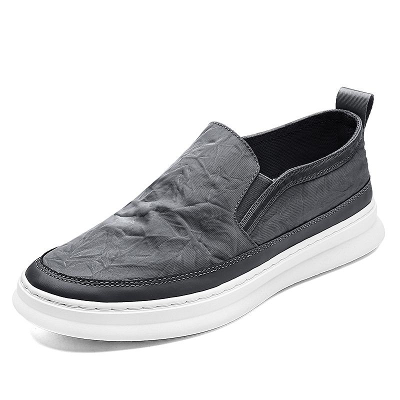 Mężczyźni Ice Silk Cloth Oddychające Slip On Skate Sneakers