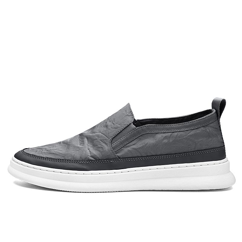 Mężczyźni Ice Silk Cloth Oddychające Slip On Skate Sneakers