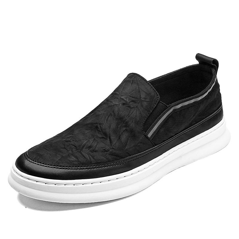 Mężczyźni Ice Silk Cloth Oddychające Slip On Skate Sneakers