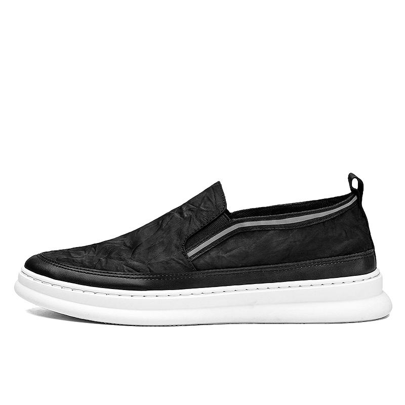 Mężczyźni Ice Silk Cloth Oddychające Slip On Skate Sneakers