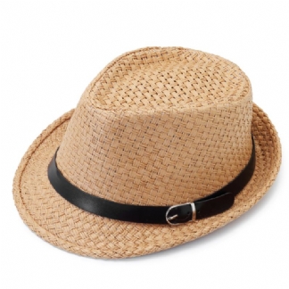 Mężczyźni Kobiety Klasyczny Kapelusz Kowbojski Z Szerokim Rondem Słomkowy Kapelusz Outdoor Visor Fedora Beach Panama Hats