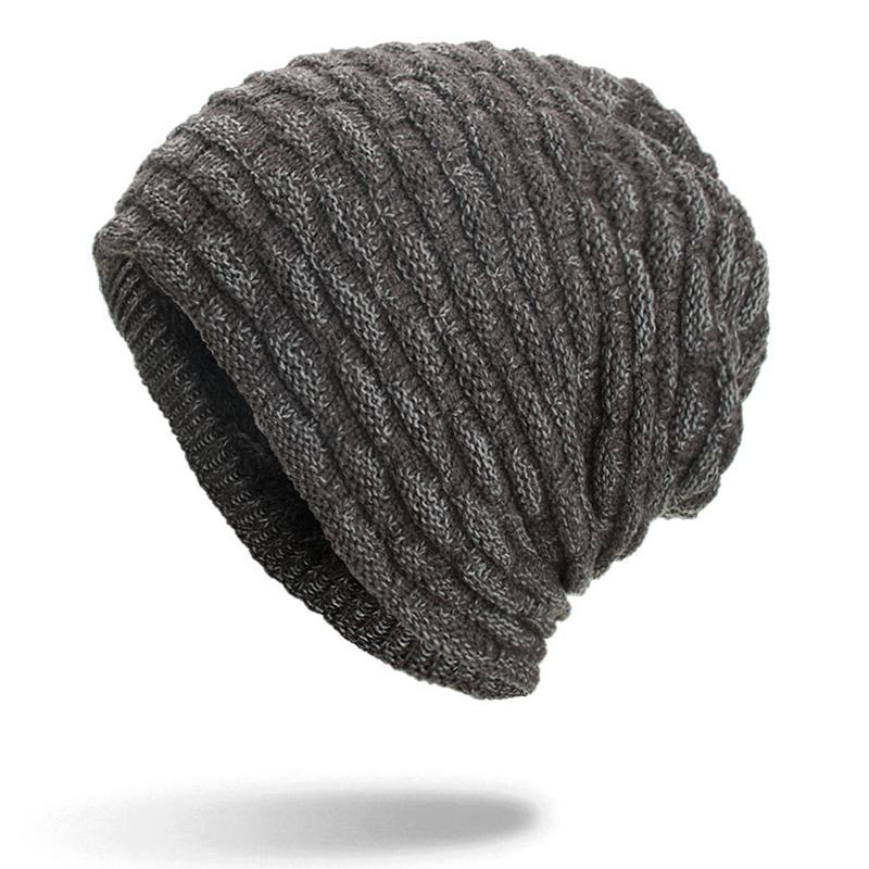 Mężczyźni Kobiety Specjalne Paski Plus Aksamitna Dzianinowa CZapka Beanie