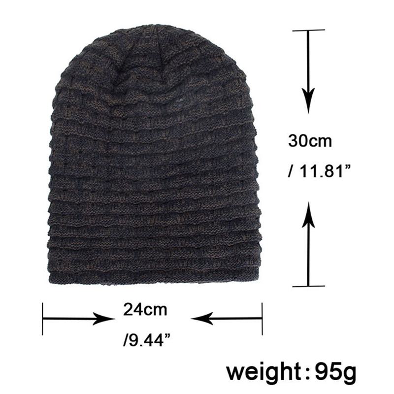 Mężczyźni Kobiety Specjalne Paski Plus Aksamitna Dzianinowa CZapka Beanie