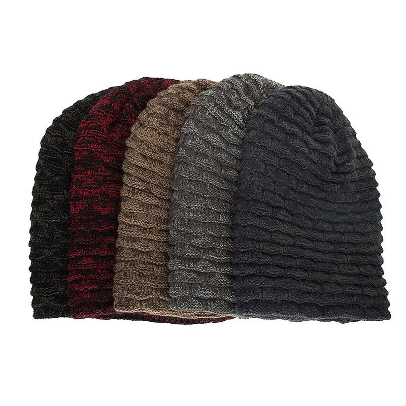 Mężczyźni Kobiety Specjalne Paski Plus Aksamitna Dzianinowa CZapka Beanie