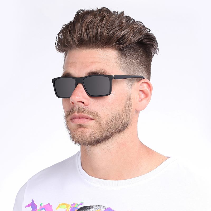 Mężczyźni Kobiety Summer Square Retro Uv400 Okulary Przeciwsłoneczne