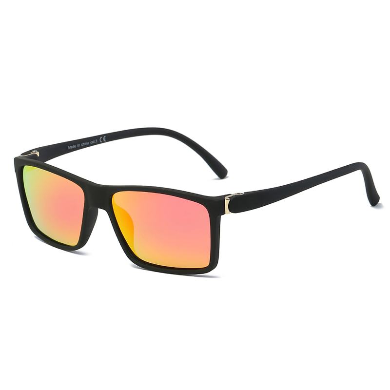 Mężczyźni Kobiety Summer Square Retro Uv400 Okulary Przeciwsłoneczne