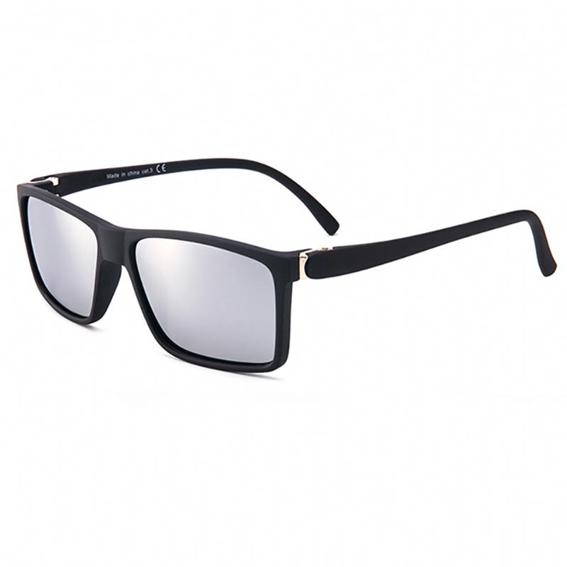 Mężczyźni Kobiety Summer Square Retro Uv400 Okulary Przeciwsłoneczne