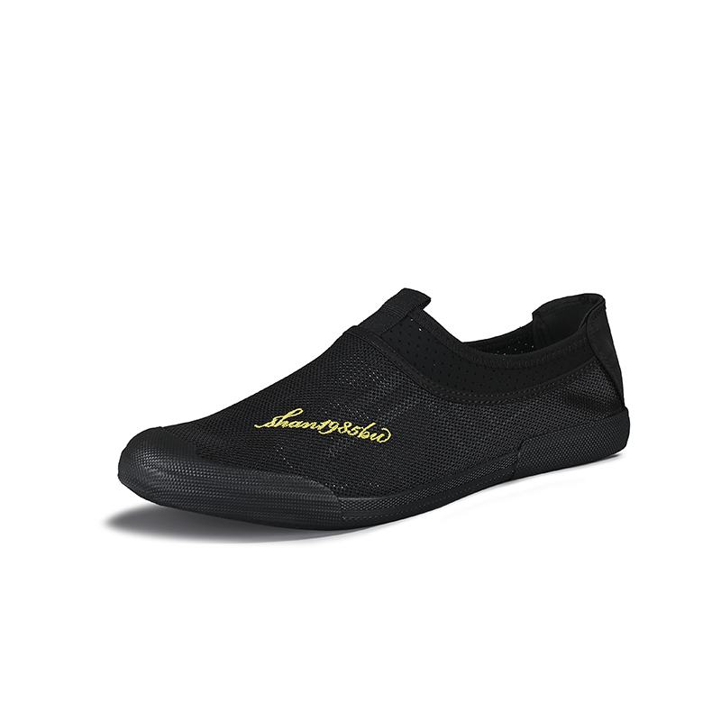 Mężczyźni Mesh Oddychająca Tkanina Lekka Miękka Podeszwa Slip On Casual Court Shoes