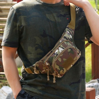 Mężczyźni Nylon Multi-carry Multi-pocket Outdoor Tactical Camouflage Riding Waist Bag Torba Na Ramię Torba Na Klatkę Piersiową