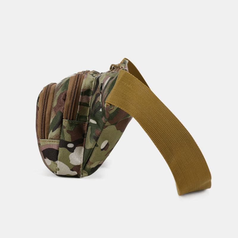 Mężczyźni Nylon Multi-carry Multi-pocket Outdoor Tactical Camouflage Riding Waist Bag Torba Na Ramię Torba Na Klatkę Piersiową