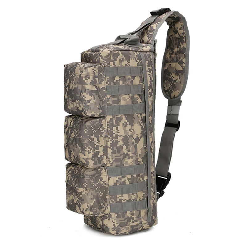 Mężczyźni Nylon Tactical Outdoor Sport Cs Torba Przez Ramię Torba Na Klatkę Piersiową