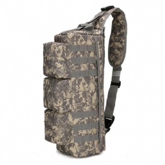 Mężczyźni Nylon Tactical Outdoor Sport Cs Torba Przez Ramię Torba Na Klatkę Piersiową