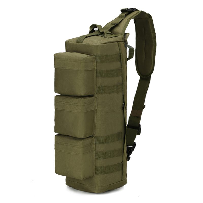 Mężczyźni Nylon Tactical Outdoor Sport Cs Torba Przez Ramię Torba Na Klatkę Piersiową