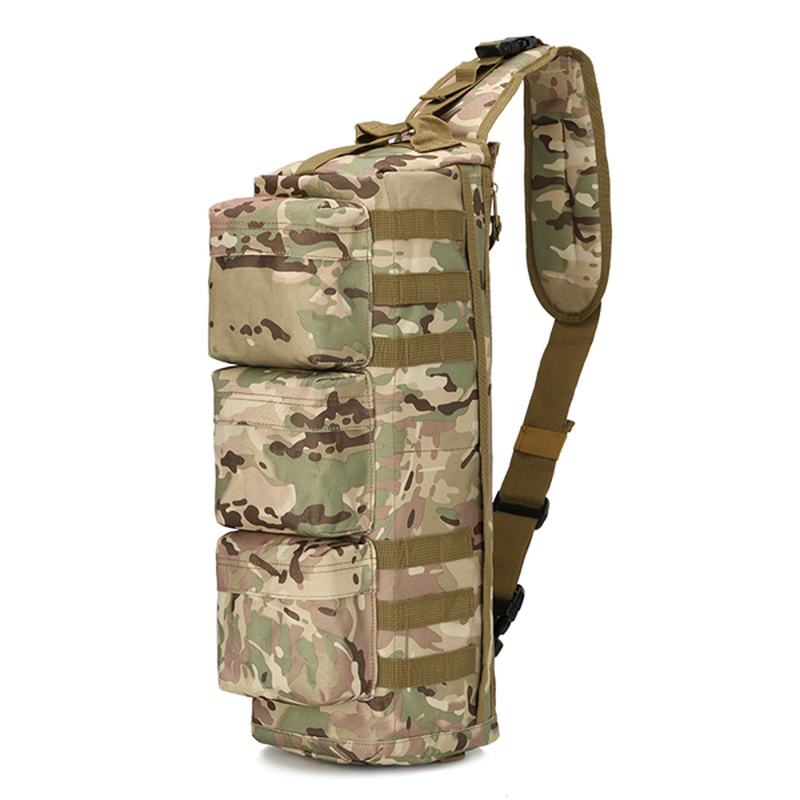 Mężczyźni Nylon Tactical Outdoor Sport Cs Torba Przez Ramię Torba Na Klatkę Piersiową