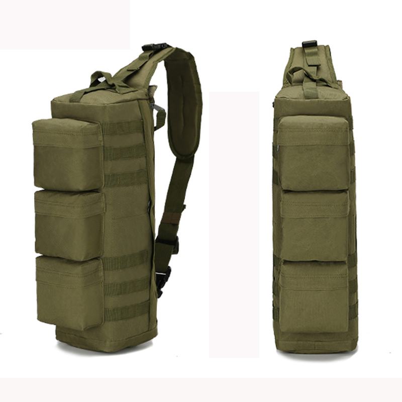 Mężczyźni Nylon Tactical Outdoor Sport Cs Torba Przez Ramię Torba Na Klatkę Piersiową