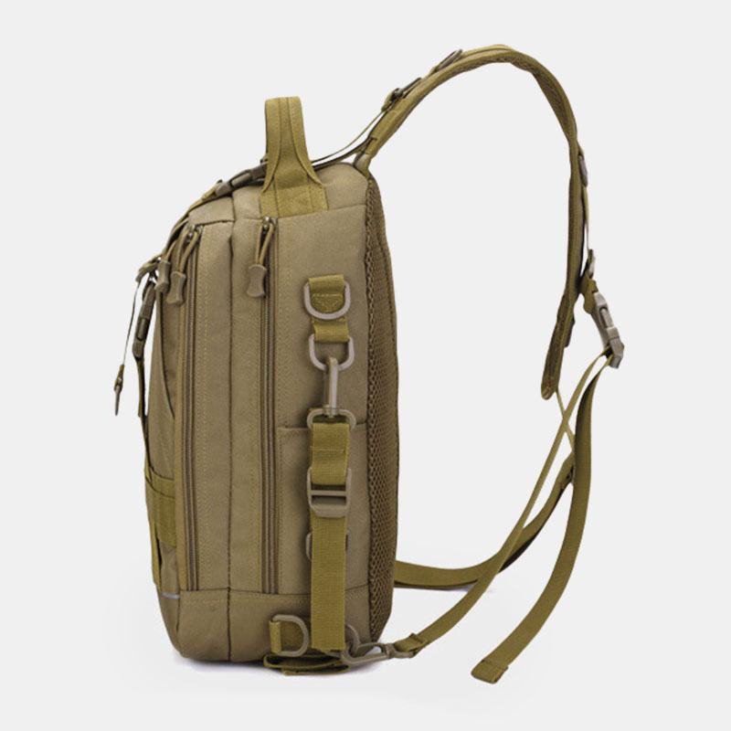 Mężczyźni Oxford Camo Wielofunkcyjna Wodoodporna Outdoor Sports Riding Tactical Torba Na Ramię Torba Przez Ramię Torba Na Klatkę Piersiową