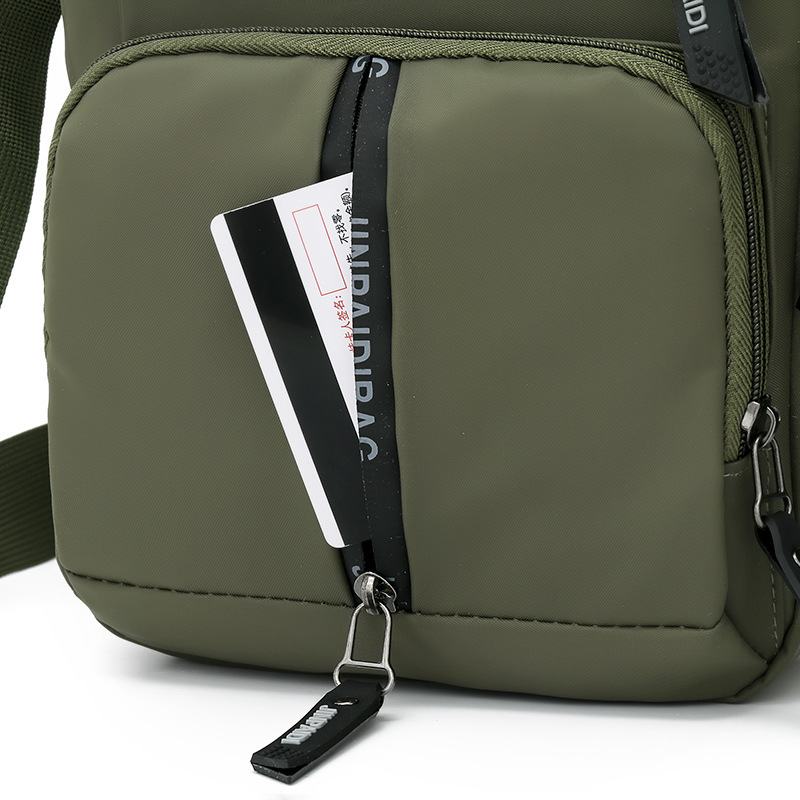 Mężczyźni Oxford Cloth Multi-pocket Duża Pojemność Wielowarstwowa Wodoodporna Torba Na Ramię Crossbody