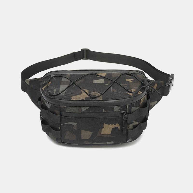 Mężczyźni Oxford Multi-carry Anti-theft Multi-pocket Wodoodporna Torba Na Co Dzień Crossbody Torba Na Klatkę Piersiową Sling Bag