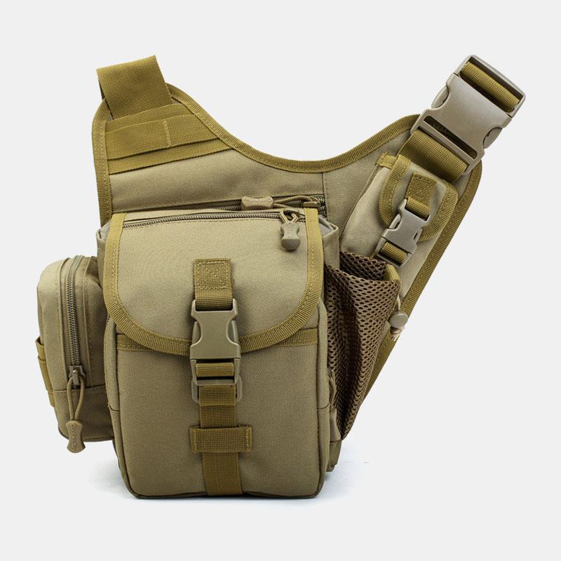 Mężczyźni Oxford Outdoor Riding Sports Camo Wodoodporna Torba Crossbody O Dużej Pojemności Torba Na Talię Torba Podsiodłowa