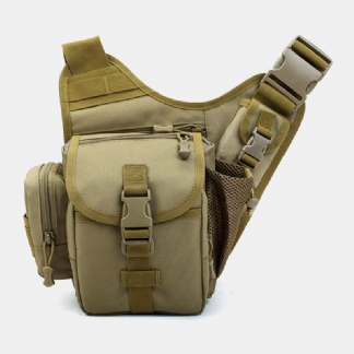 Mężczyźni Oxford Outdoor Riding Sports Camo Wodoodporna Torba Crossbody O Dużej Pojemności Torba Na Talię Torba Podsiodłowa