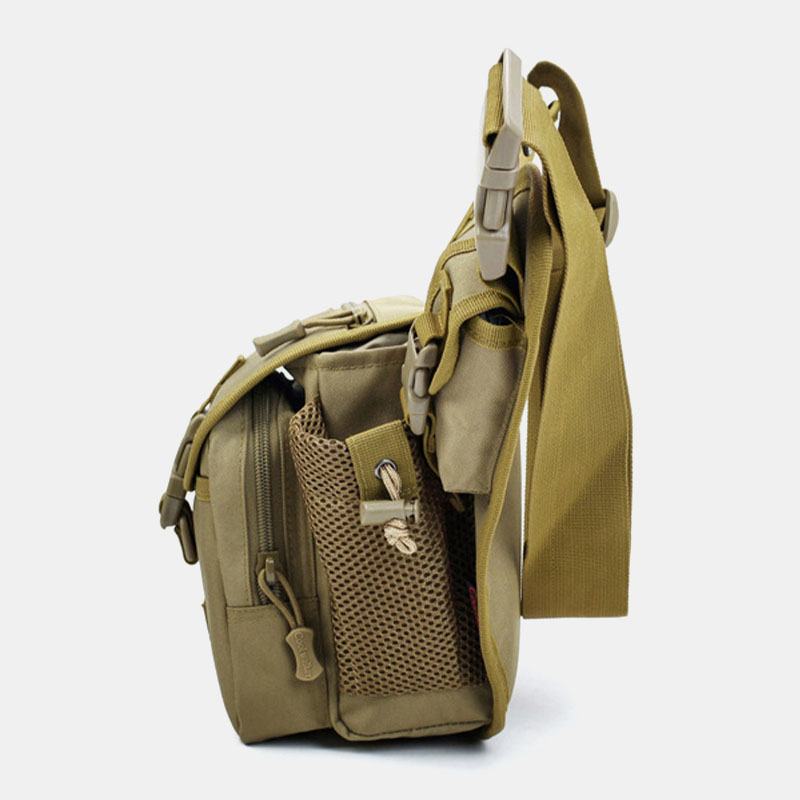 Mężczyźni Oxford Outdoor Riding Sports Camo Wodoodporna Torba Crossbody O Dużej Pojemności Torba Na Talię Torba Podsiodłowa