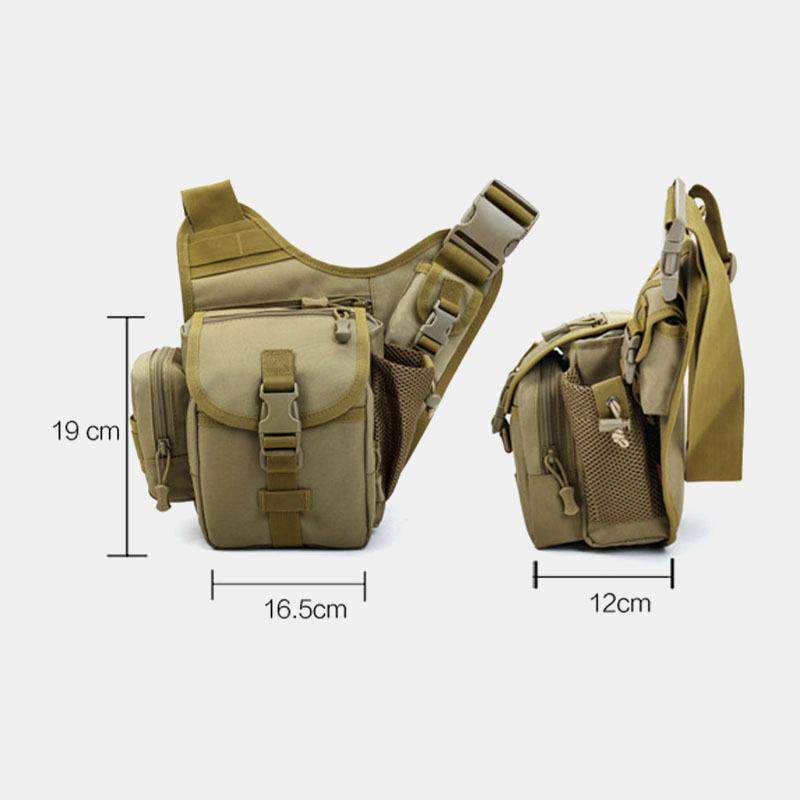 Mężczyźni Oxford Outdoor Riding Sports Camo Wodoodporna Torba Crossbody O Dużej Pojemności Torba Na Talię Torba Podsiodłowa