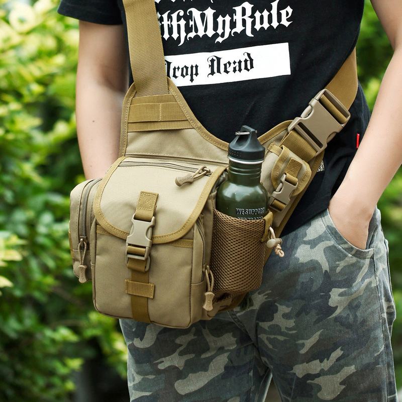 Mężczyźni Oxford Outdoor Riding Sports Camo Wodoodporna Torba Crossbody O Dużej Pojemności Torba Na Talię Torba Podsiodłowa