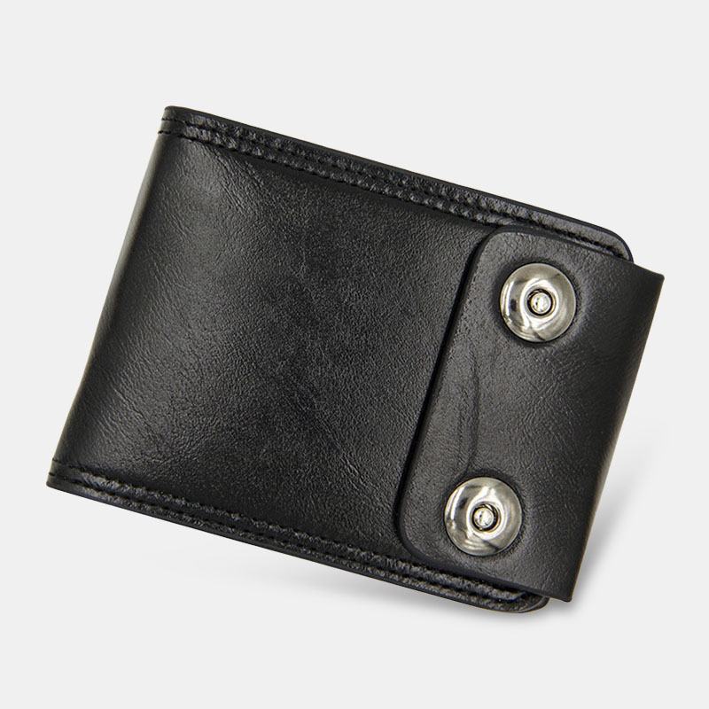 Mężczyźni Pu Leather Dollar Pattern Bifold Sort Multi-card Slot Card Holder Coin Purse Wallet