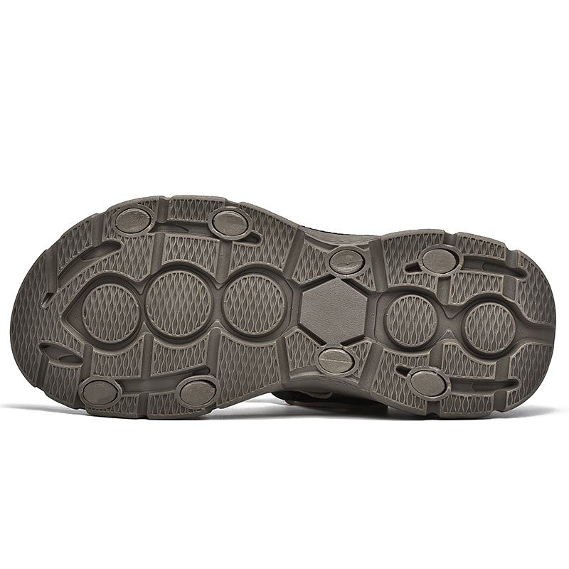 Mężczyźni Skóra Bydlęca Oddychające Antypoślizgowe Miękkie Dno Outdoor Casual Beach Sandały