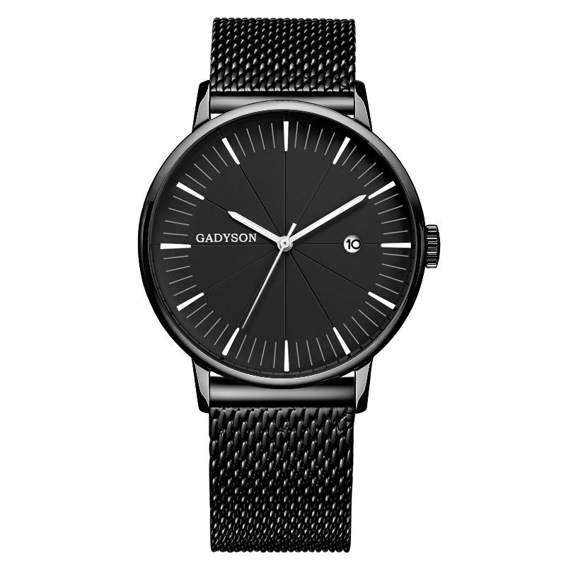 Mężczyźni W Stylu Casual Zegarek Na Rękę Full Steel Luminous Display Zegarek Kwarcowy