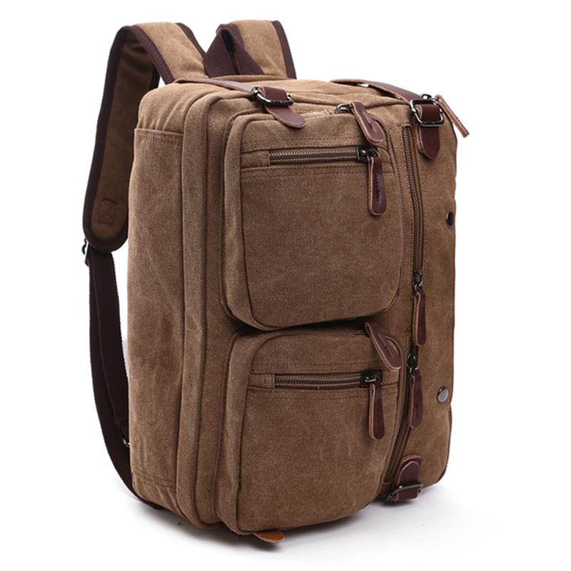 Męska 3-kamienna Torebka Vintage Crossbody Torba Na Ramię Plecak Podróżny