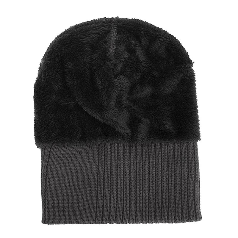 Męska CZapka Zimowa Zagęścić Bez Ronda CZapka Z Dzianiny Slouch Beanie