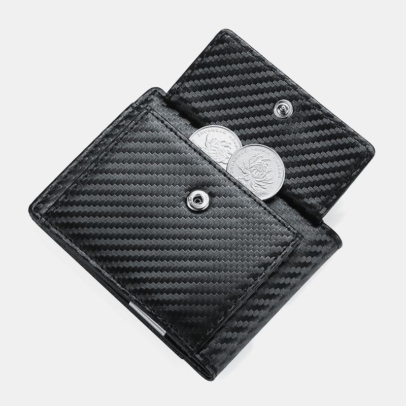 Męska Faux Leather Retro Business Anti-theft Multi-slot Posiadacz Karty Portfel Klip Na Pieniądze