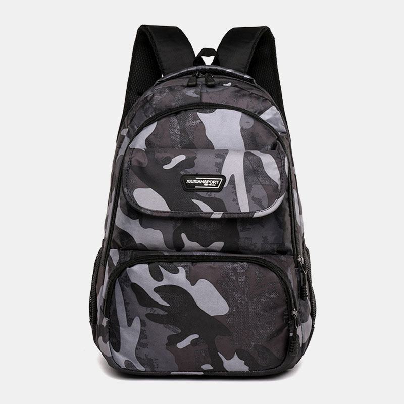 Męska Kamuflażowa Wodoodporna Torba Szkolna O Dużej Pojemności 15.6-calowa Torba Na Laptopa Travel Outdoor Backpack